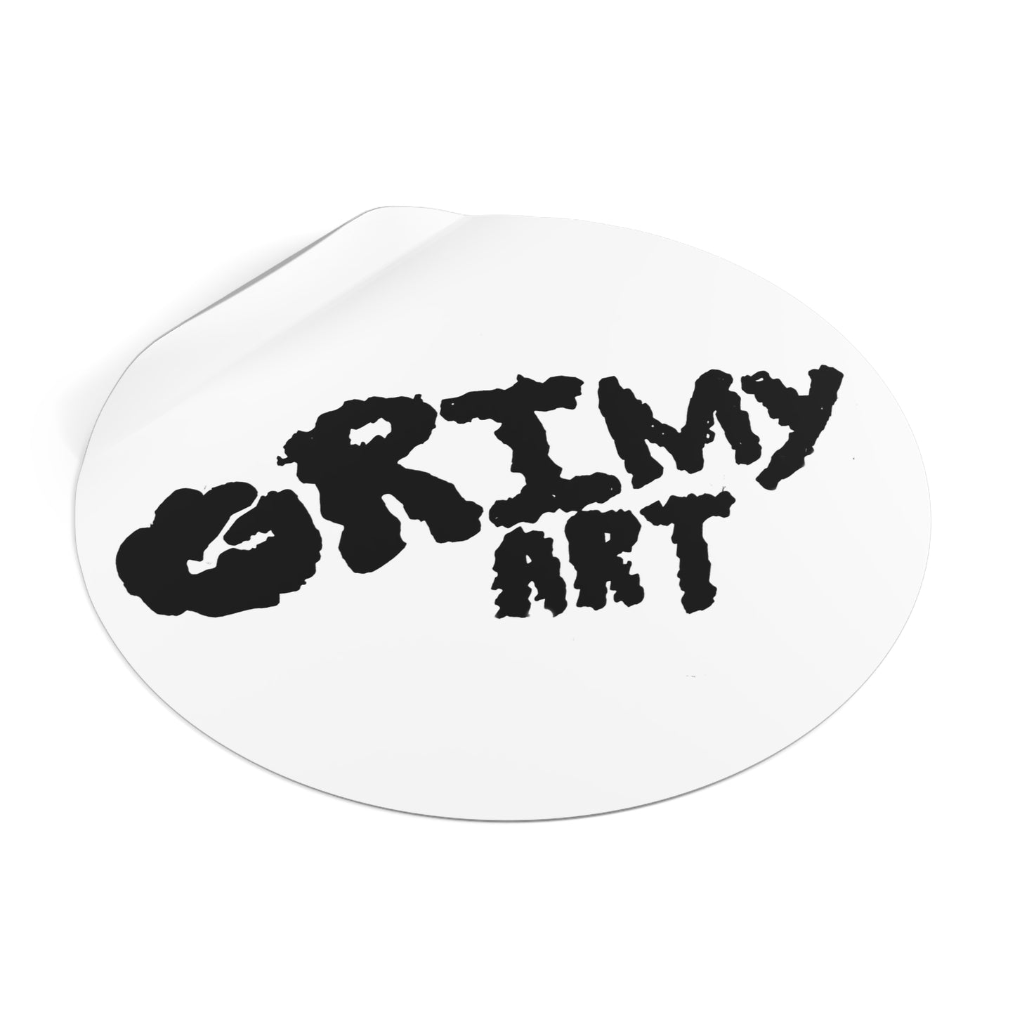 Grimy Art Round Vinyl Stickers
