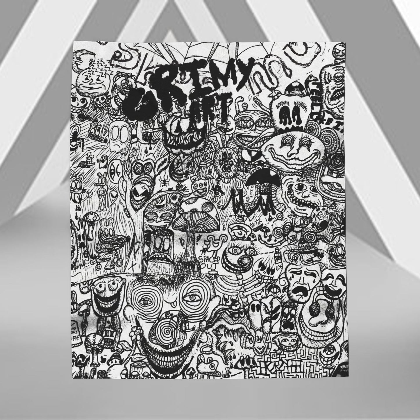 Grimy Art Sketch Blanket