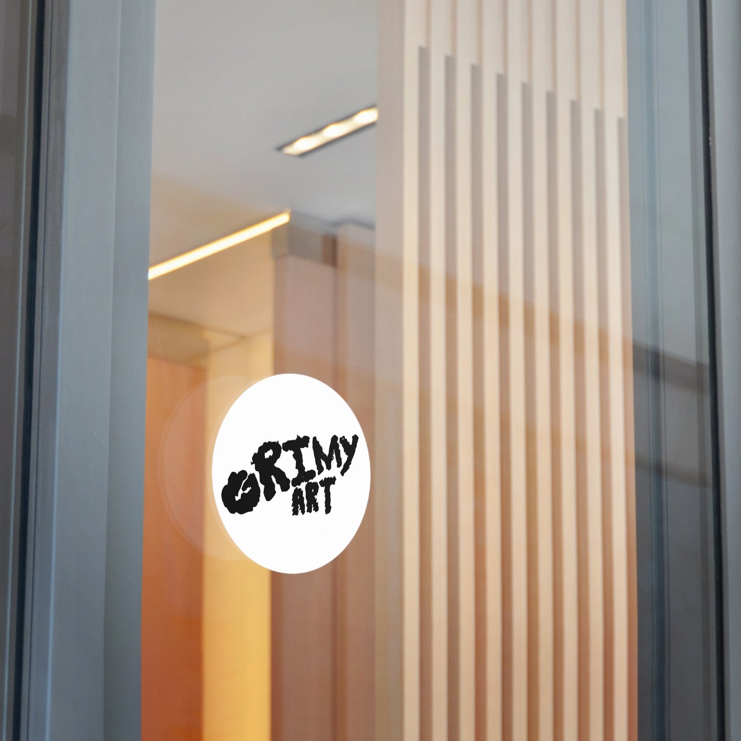 Grimy Art Round Vinyl Stickers