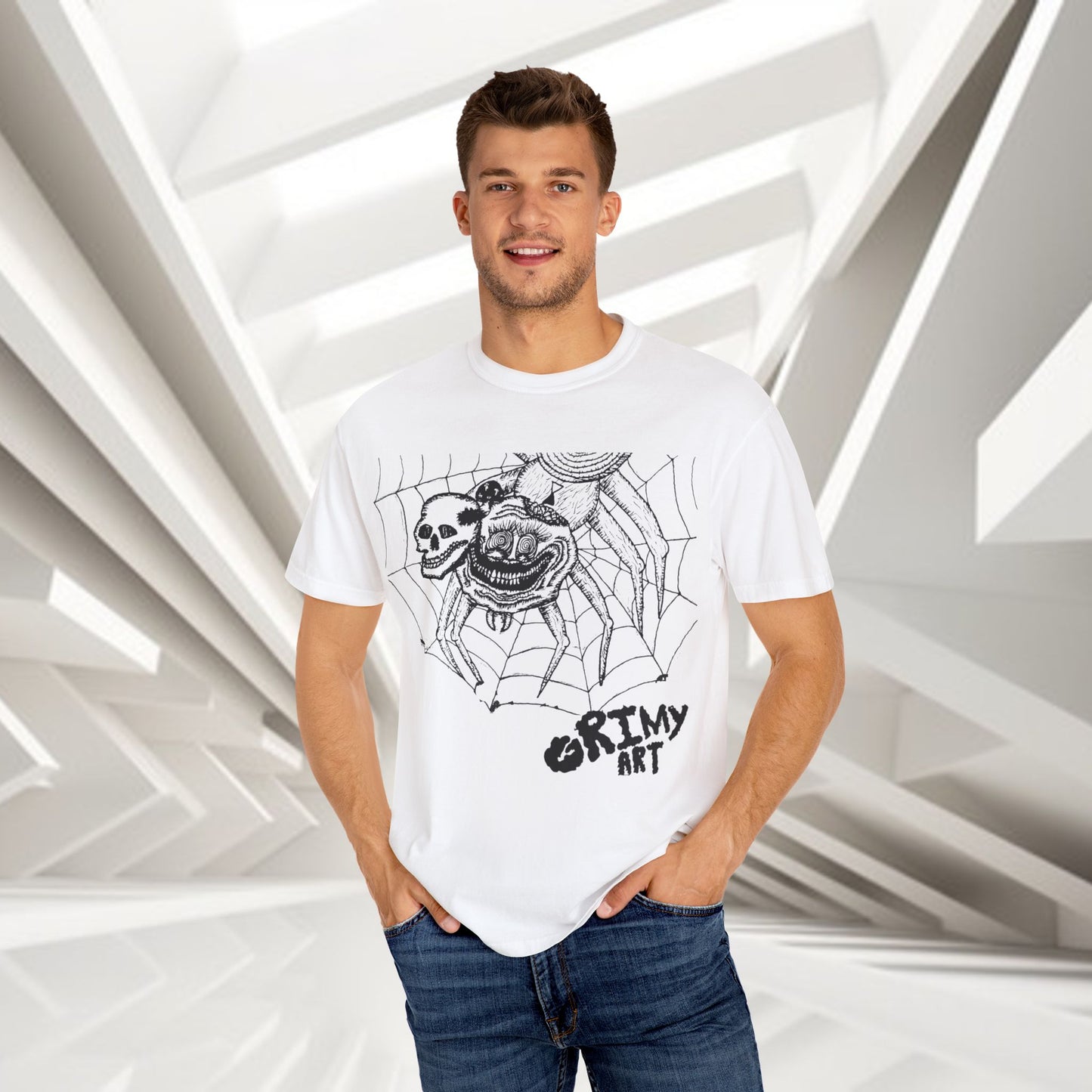 Grimy Art Spider Tee Unisex