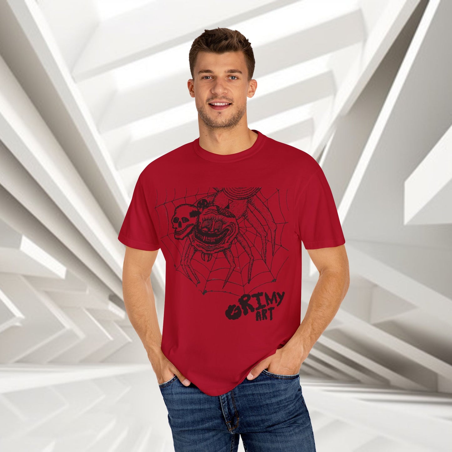 Grimy Art Spider Tee Unisex